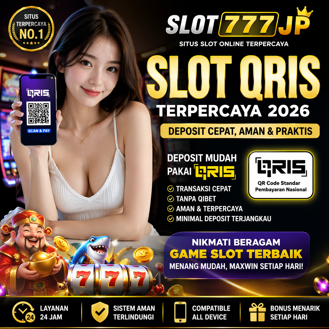 SLOT777JP - Situs Slot QRIS Terpercaya 2026 dengan Deposit Cepat & Aman